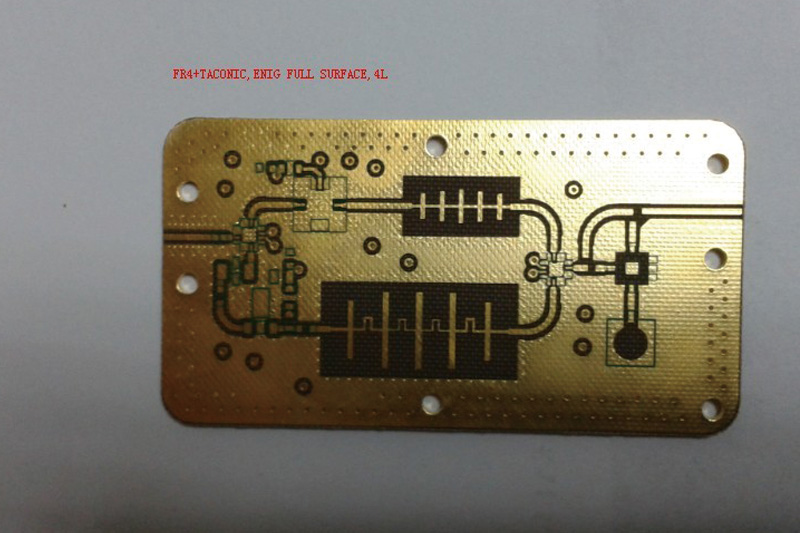 FR4+TACONIC, ENIG on full surface